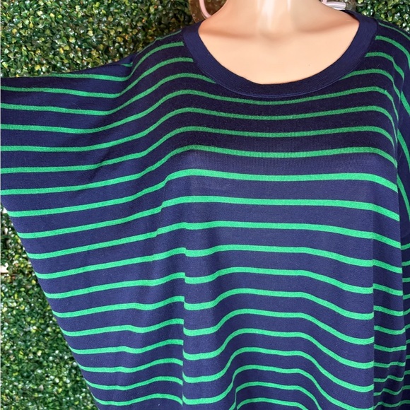 J Crew Striped Drop-Shoulder Pullover 100% Merino Wool Size S - Picture 6 of 12